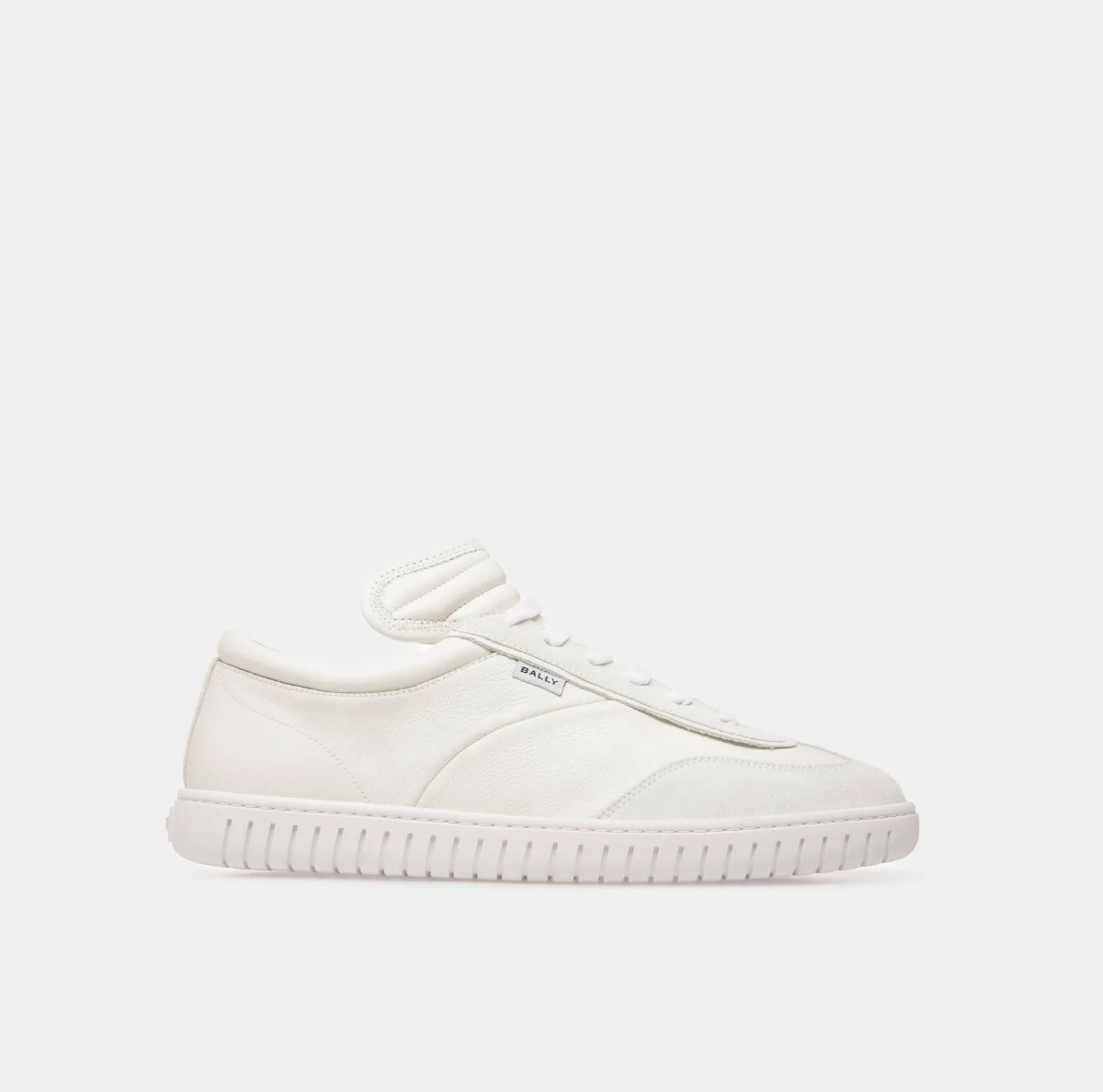 Bally Boutique Zurich Player Sneakers In White Leather Luxferity