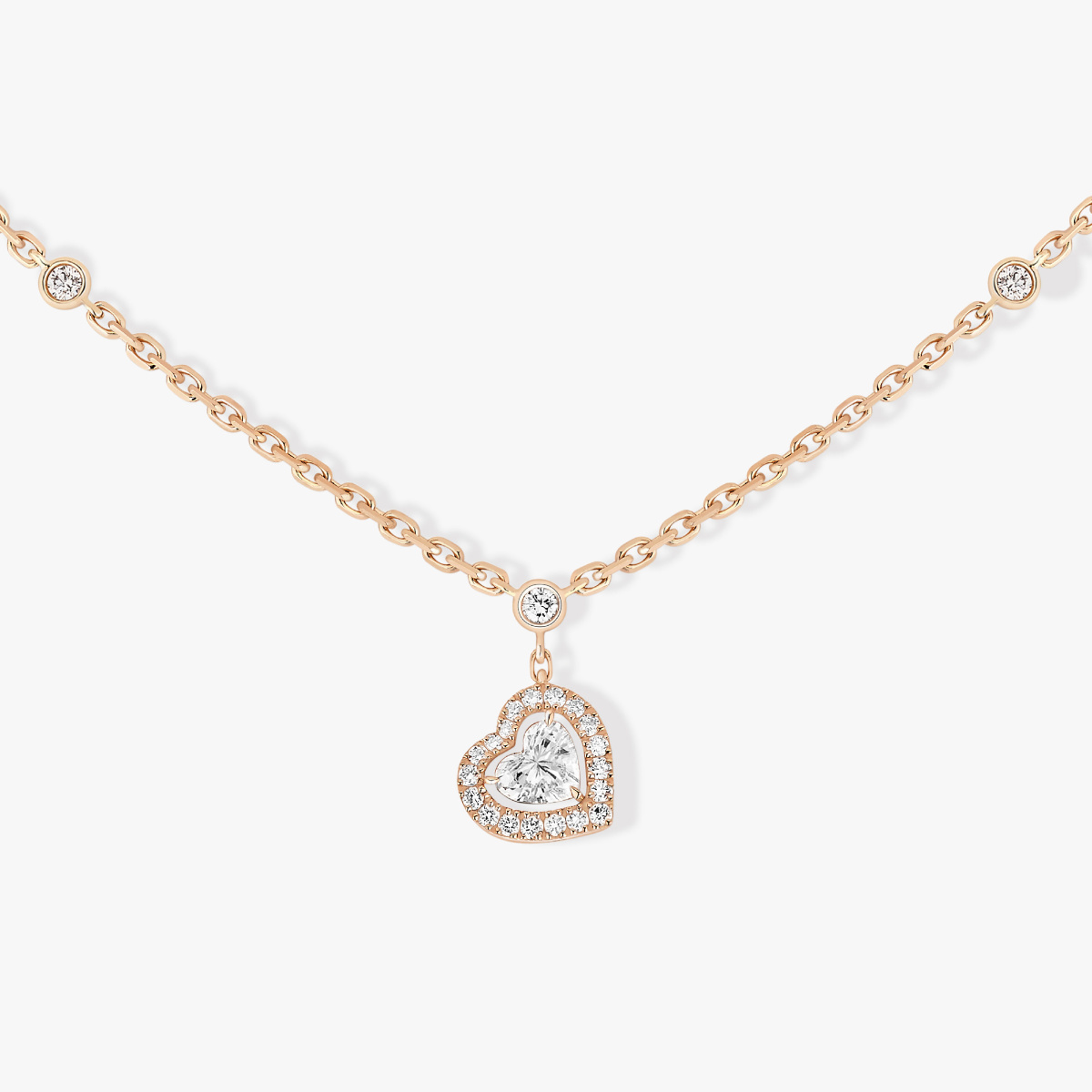 Messika Boutique Rue SaintHonoré Joy Cœur 0.15carat Diamond Pink