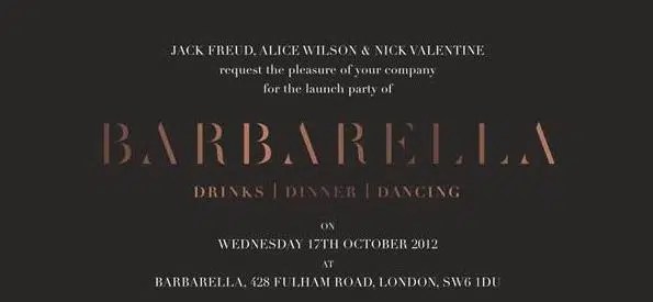 Barbarella Launch Party.