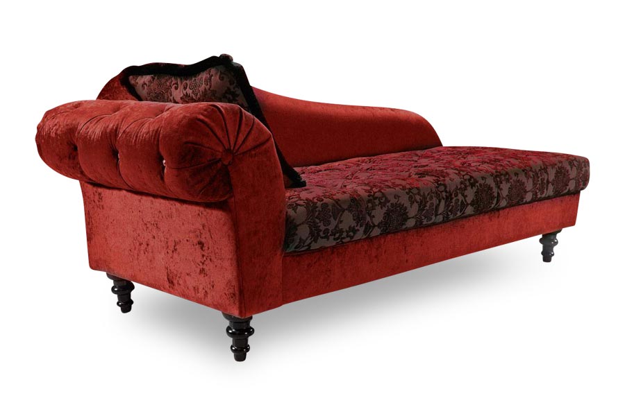 Metropolitan Velvet Chaise (Red) Lux Lounge EFR (888) 2474411