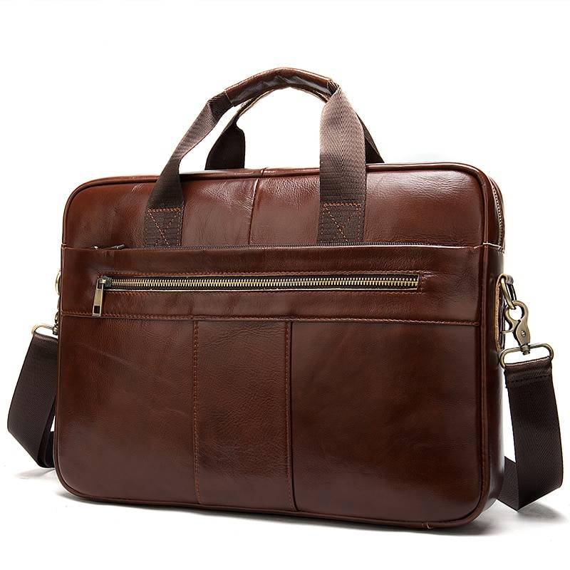 Oliver Genuine Leather Laptop Briefcase Luxurious Realm
