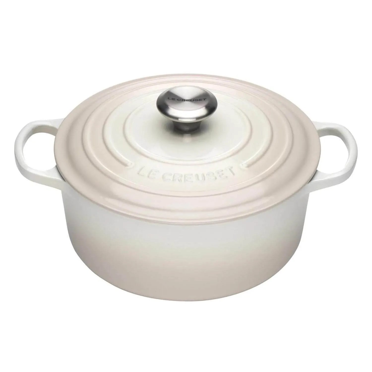 Le Creuset 28cm Round Signature Round Meringue Luxurykitchen4u