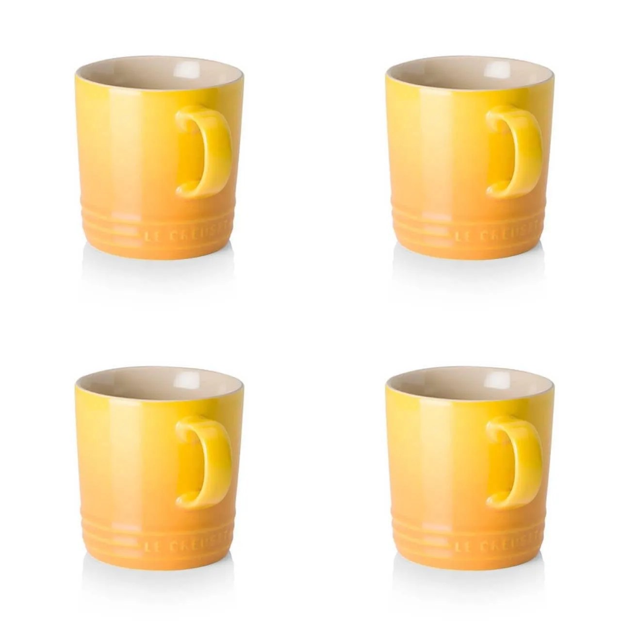 Le Creuset 350ml Coffee Mugs Set of 4 Dijon (Factory seconds