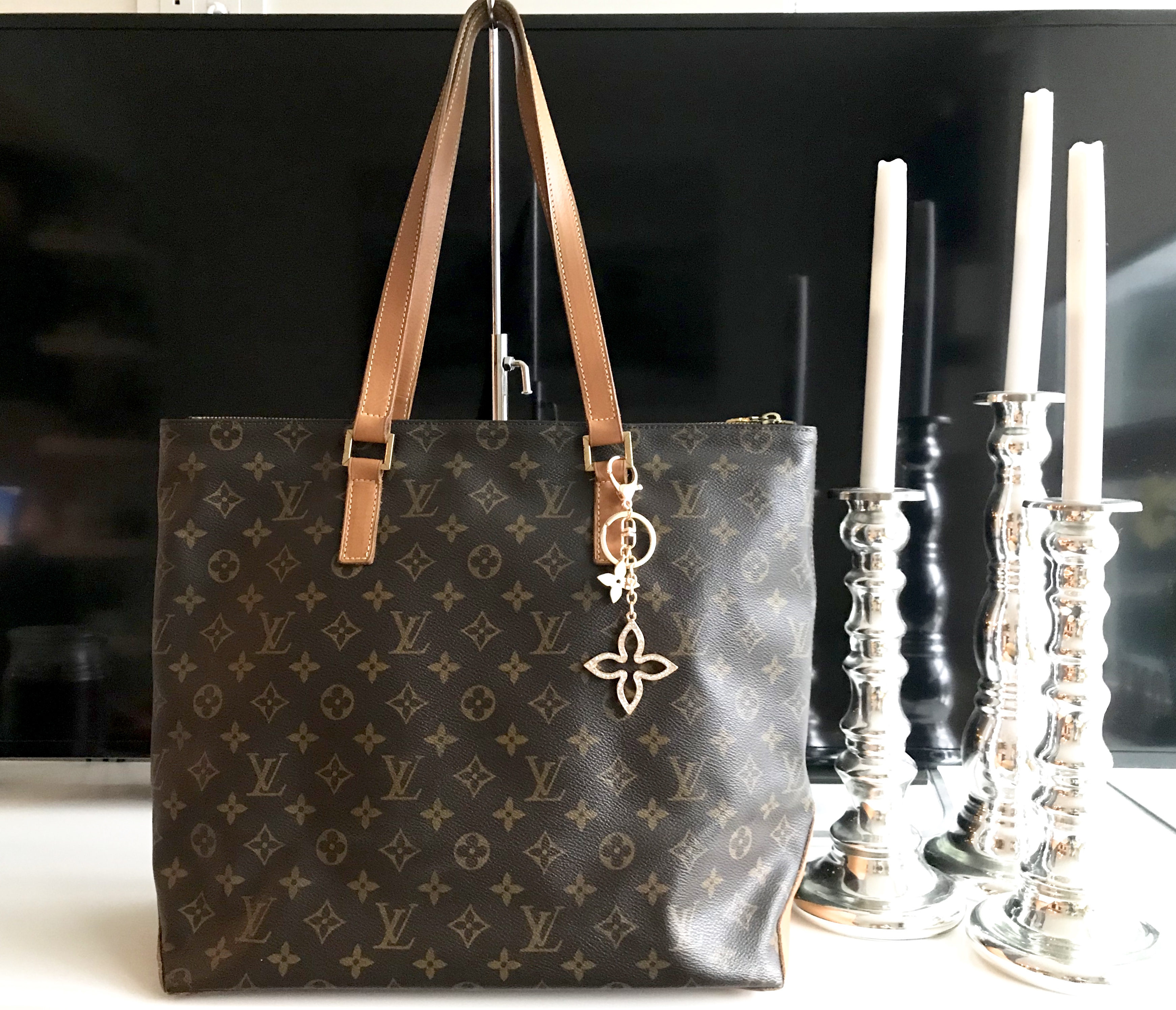 Louis Vuitton Monogram Cabas Mezzo Large Tote Bag