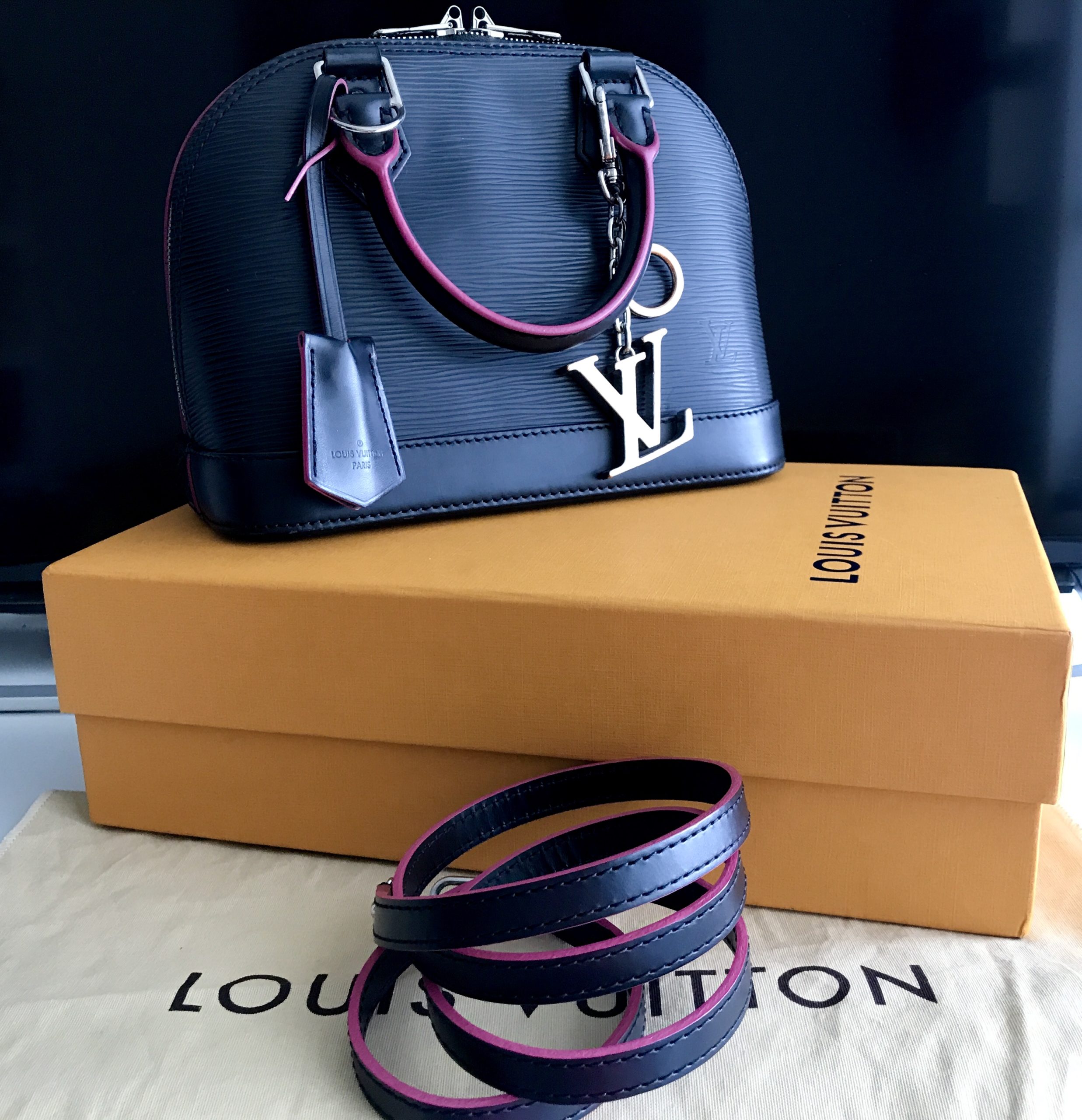 Louis Vuitton Epi Leather Duffle Bag Pink
