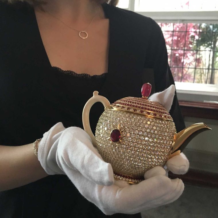 At 3 million the world’s most expensive tea pot comes studded in
