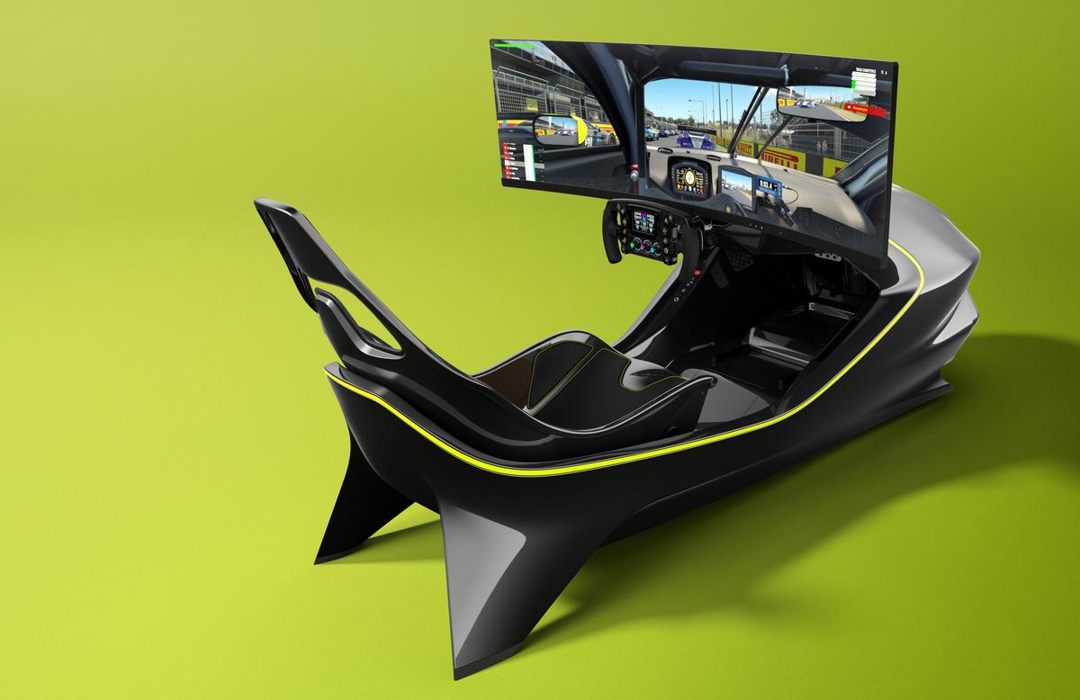 Aston Martin has revealed a 74,000 racing simulator that comes with a