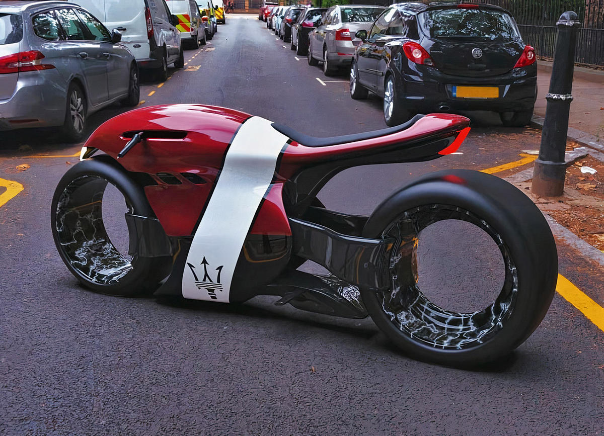 With hubless wheels and ultra sleek looks The electric Maserati