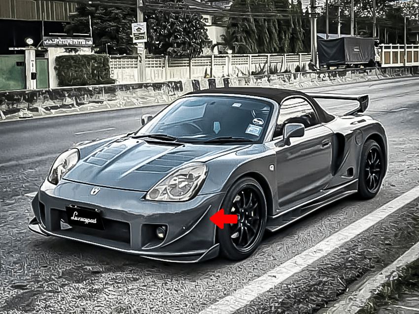 KMS Carbon canard for Toyota mr2 Spyder zzw30 year 0008 (MonocraftX