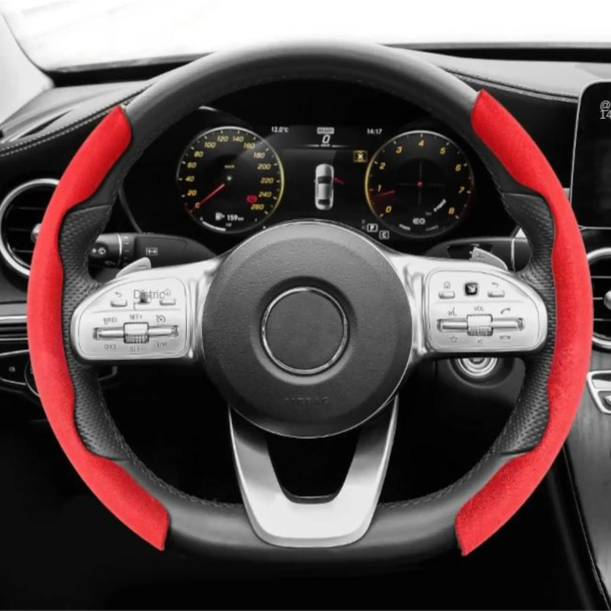 NEW Luxus Suede Minimalist Steering Wheel Cover