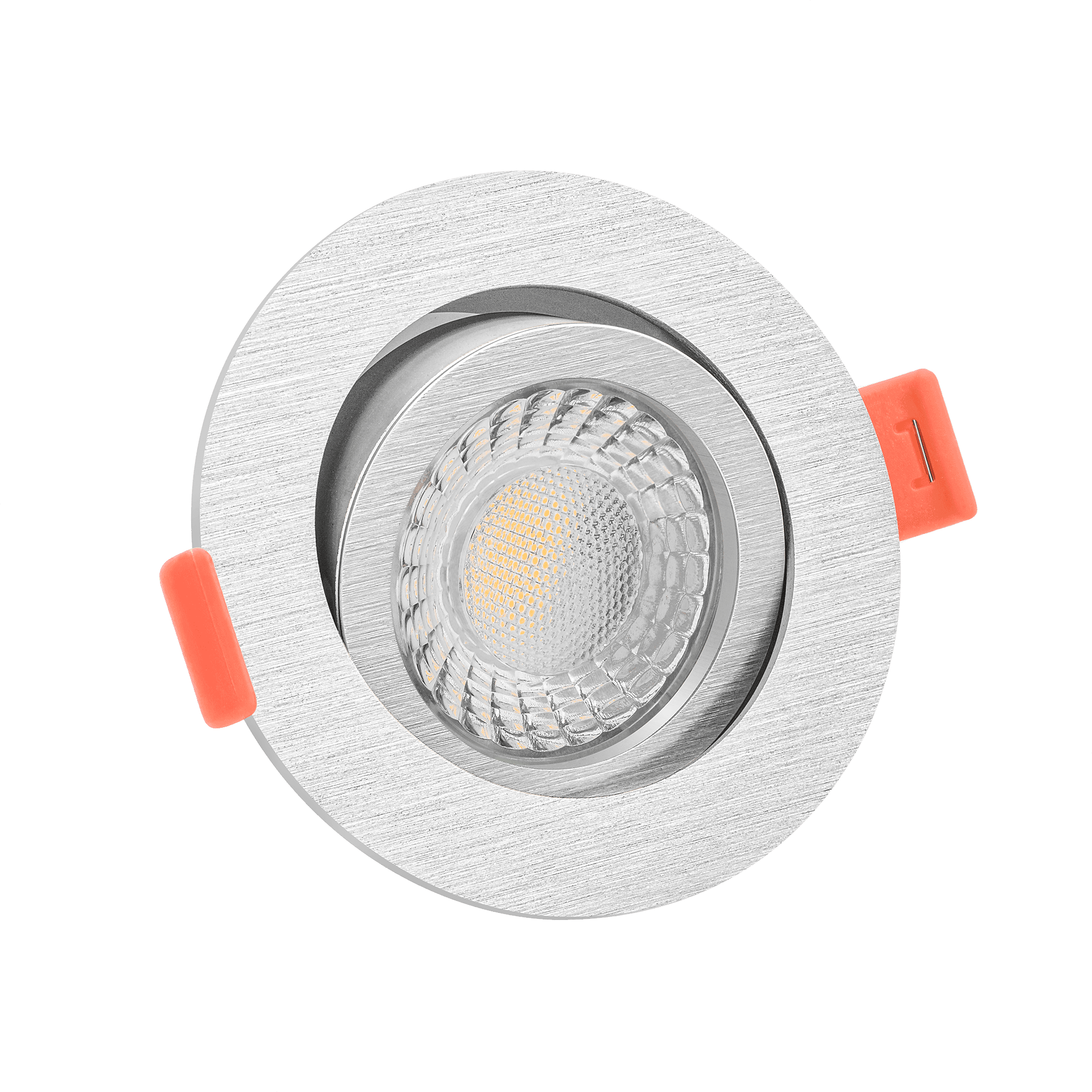 LEDEinbaustrahler 230V nur 25mm flach dimmbare Lichtfarbe 18003000K, Ra / Cri 95, 7W statt 60W