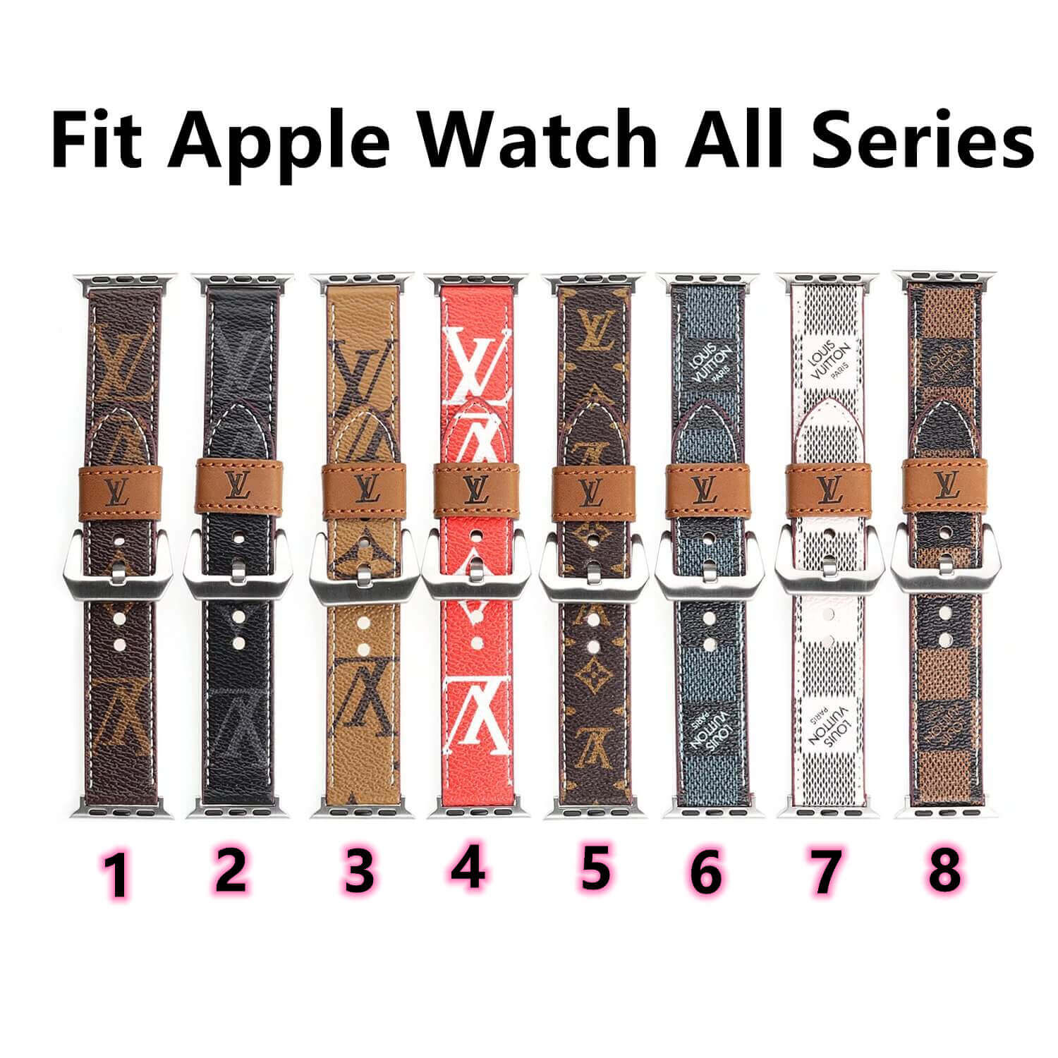 Louis Vuitton Apple Watch Band Leather Luxury Phone Case Shop