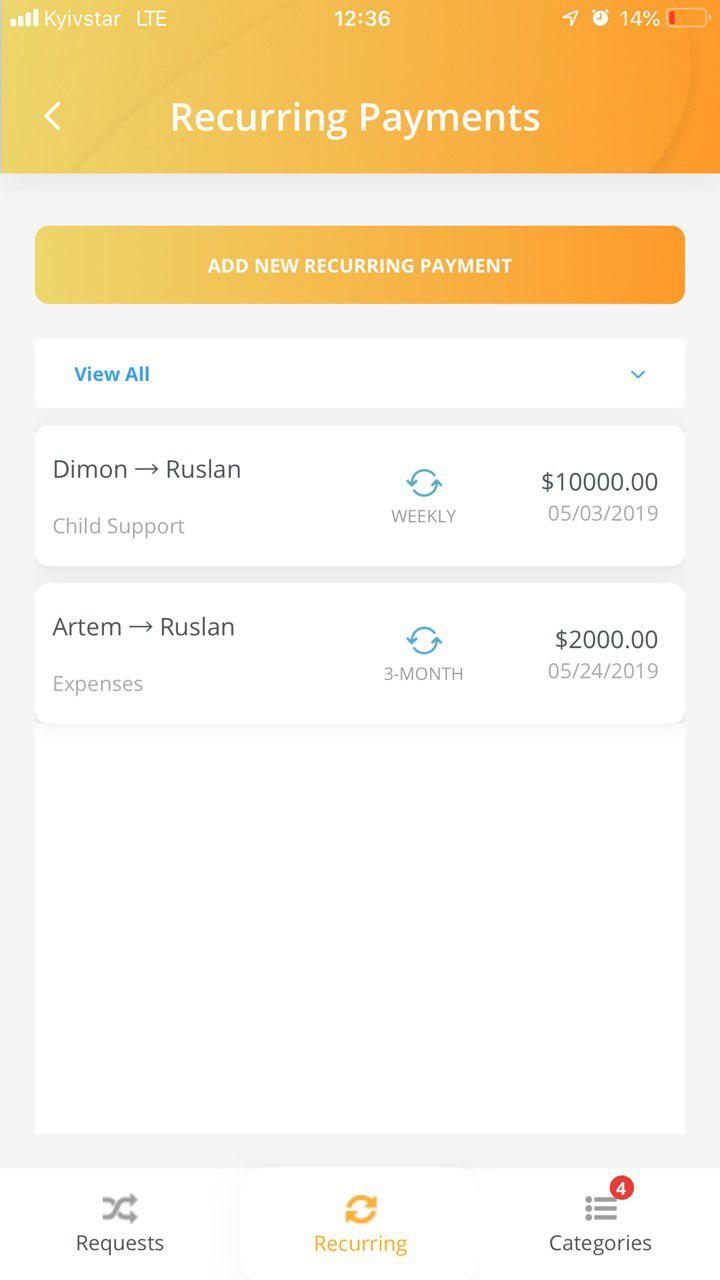 Family Plan a mobile app for divorced parents