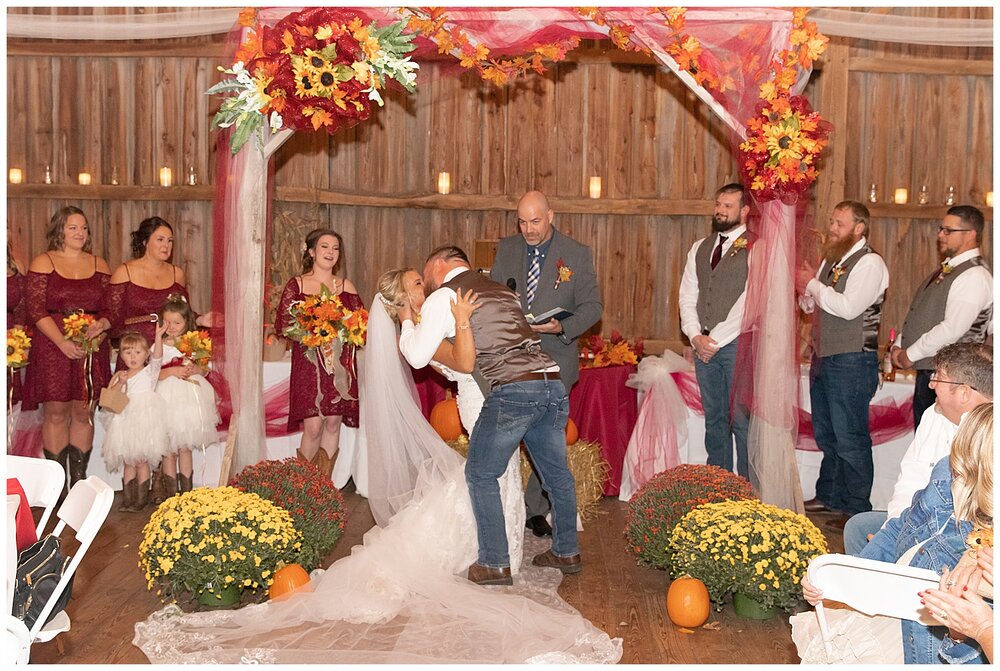 Mandy & Coty A wedding at the Burr Oak Barn in Culver, Indiana