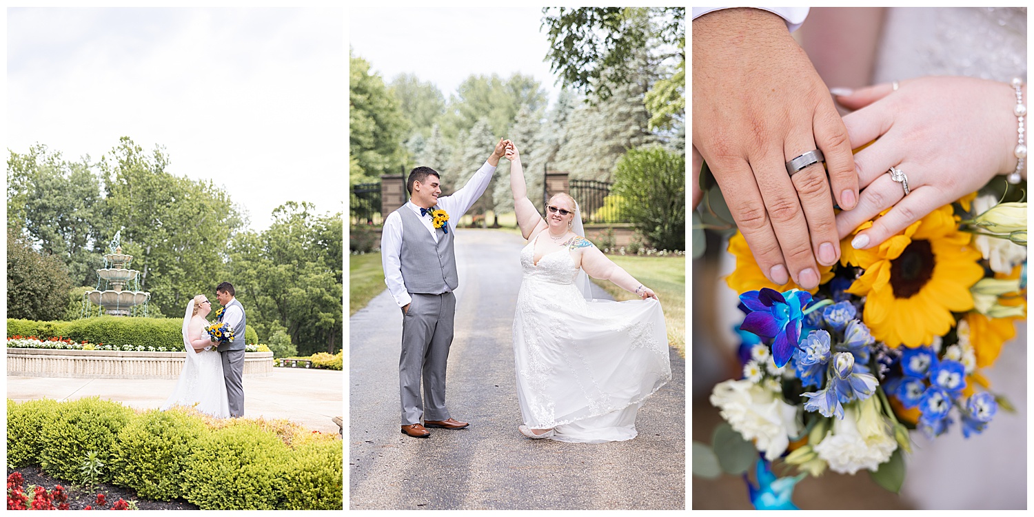Amber & Dalton A sunflower themed wedding at Mill Creek Gardens in
