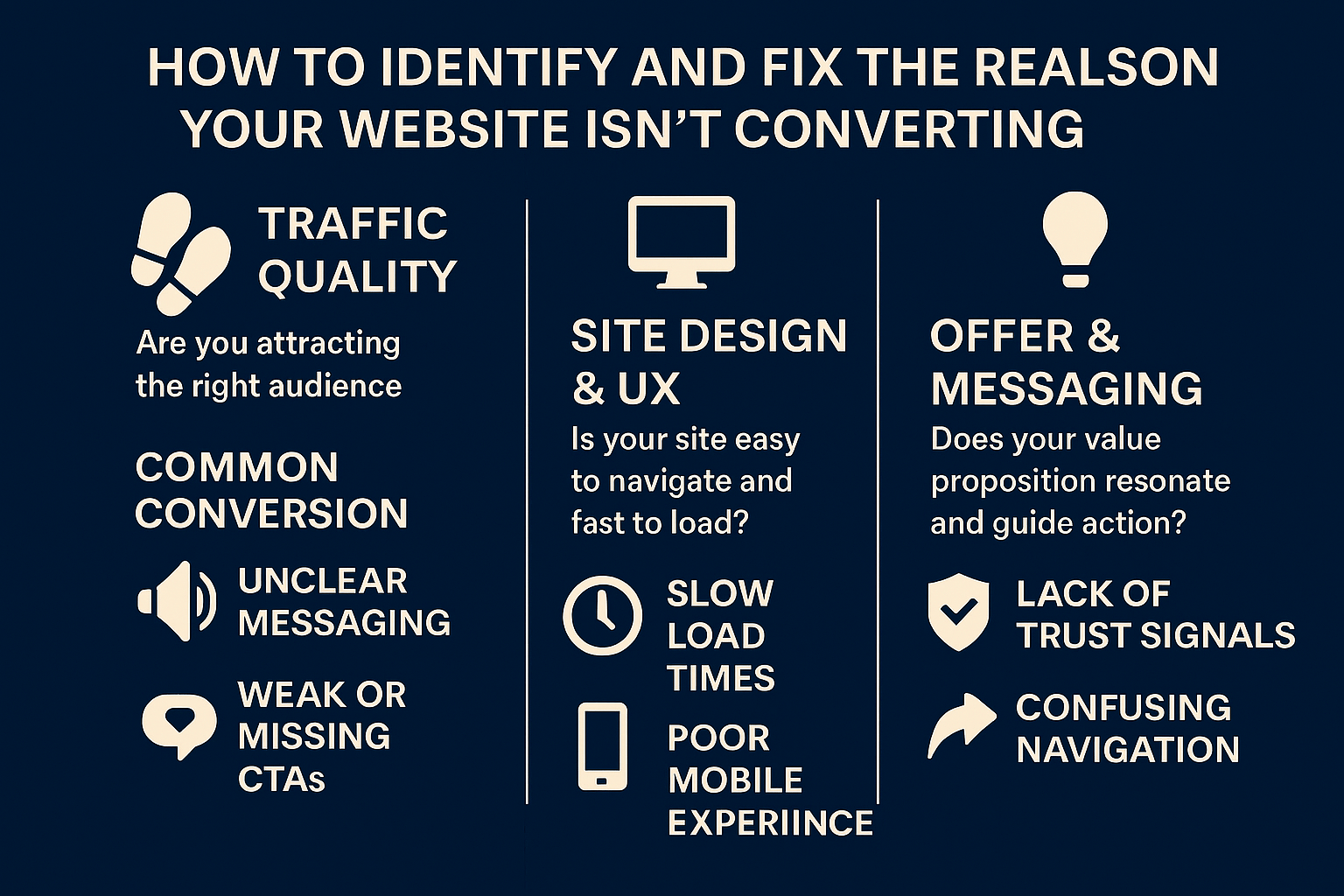 How to Identify and Fix the Real Reason Your Website Isn’t Converting