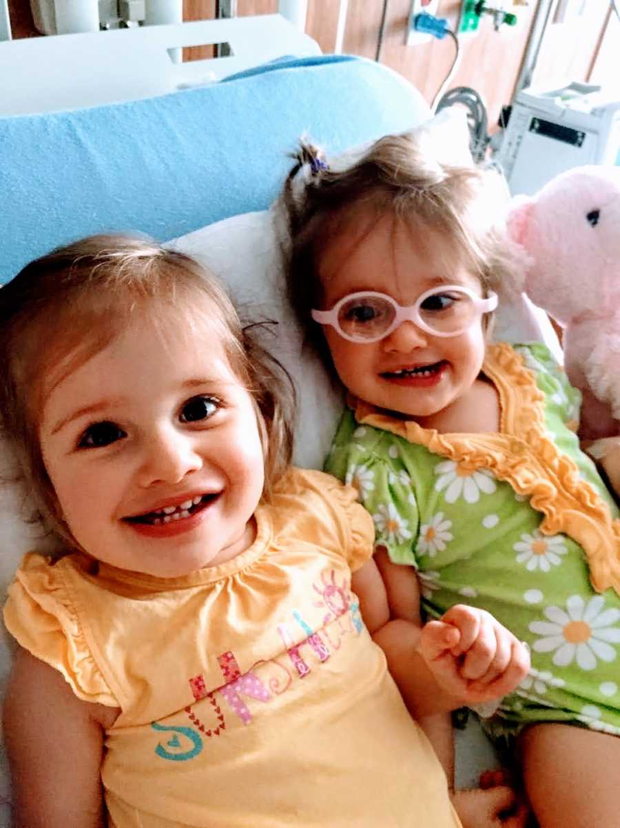 ‘I’m concerned about BOTH girls.’ We assumed they were ‘happy and