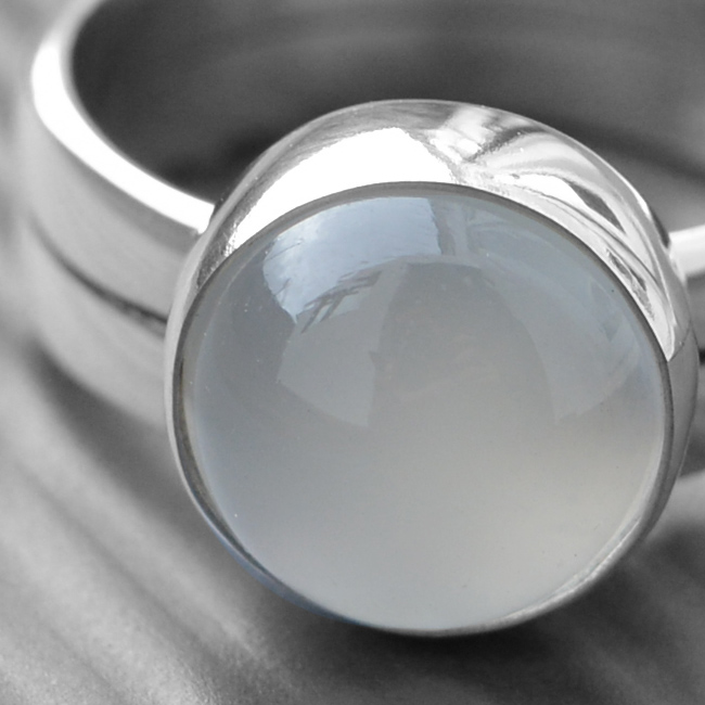 Moonstone Engagement Ring LWSilver