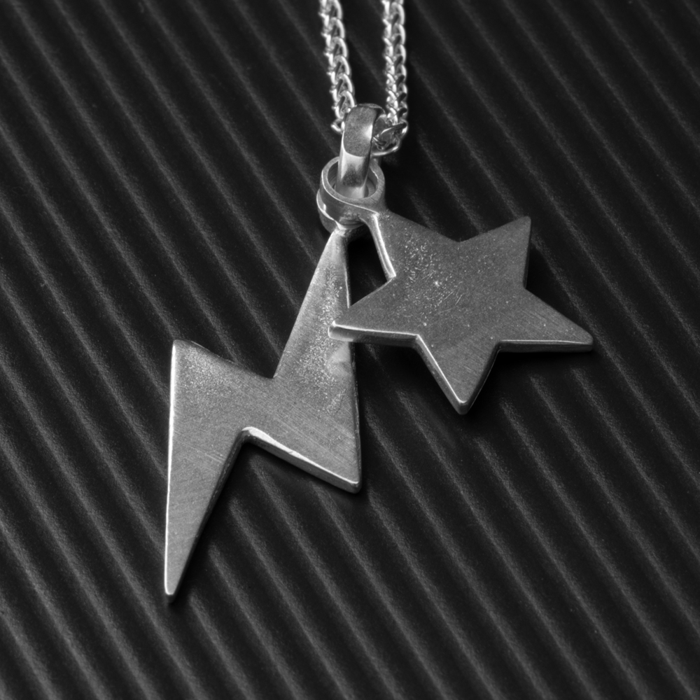 Lightning Bolt Necklace LWSilver Handmade Jewellery Designer