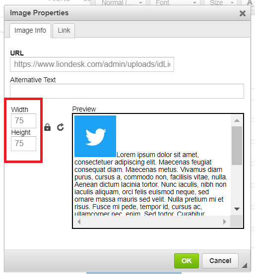 Add an image to an email signature (LionDesk)