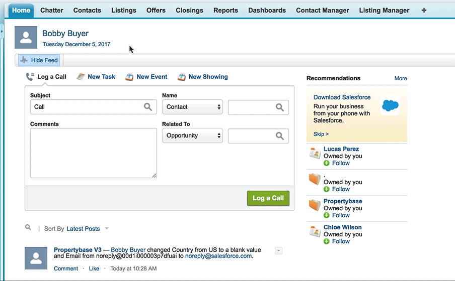 Restore deleted records (Propertybase Salesforce Edition)