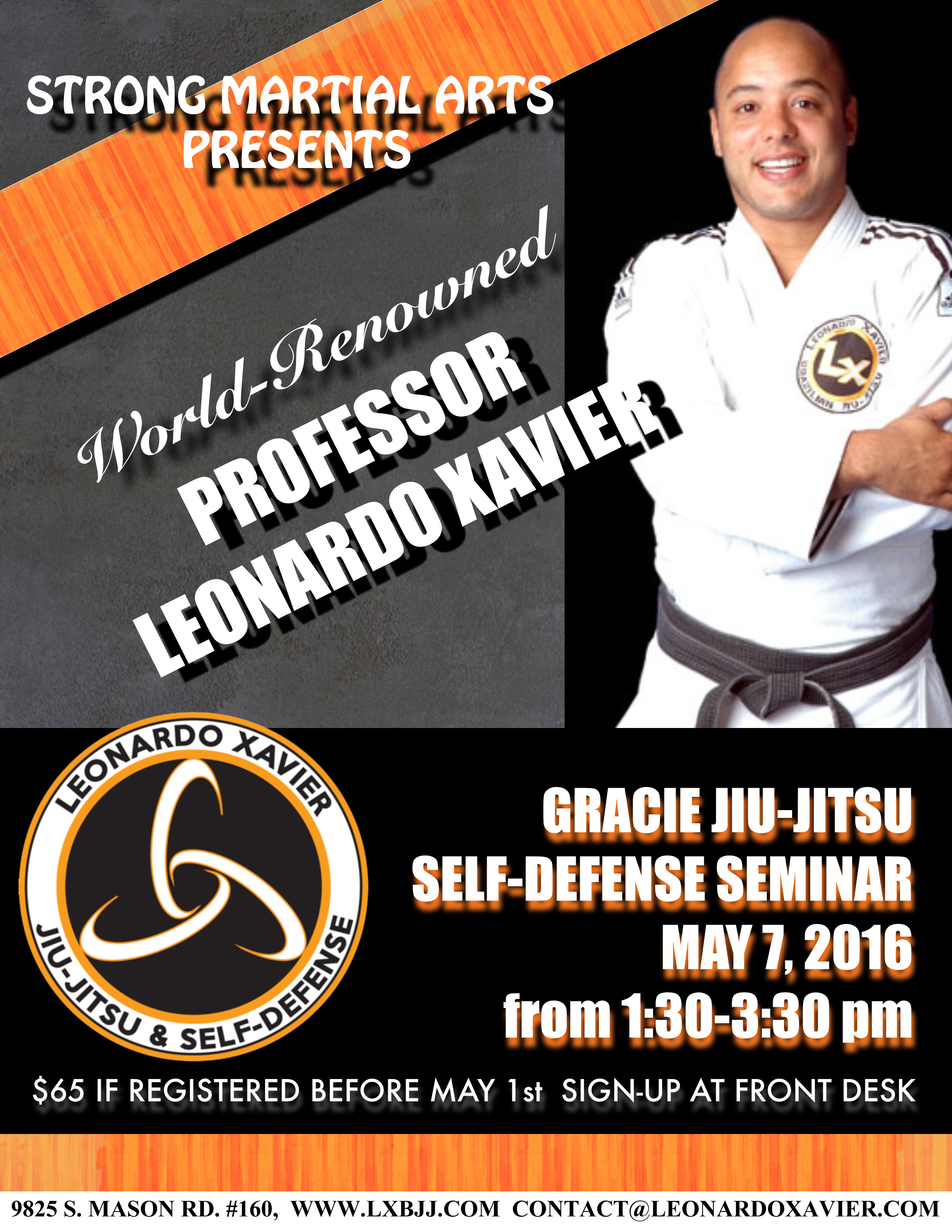 Prof. Leonardo Xavier Seminar in Richmond, TX on May 7th! LXBJJ