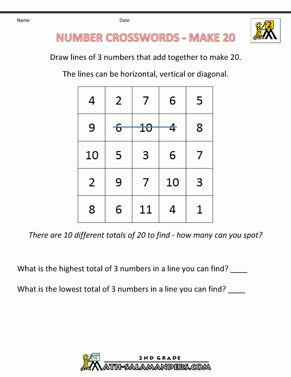 Printable Crossword Puzzle For 2Nd Graders Printable Crossw
ord Puzzles