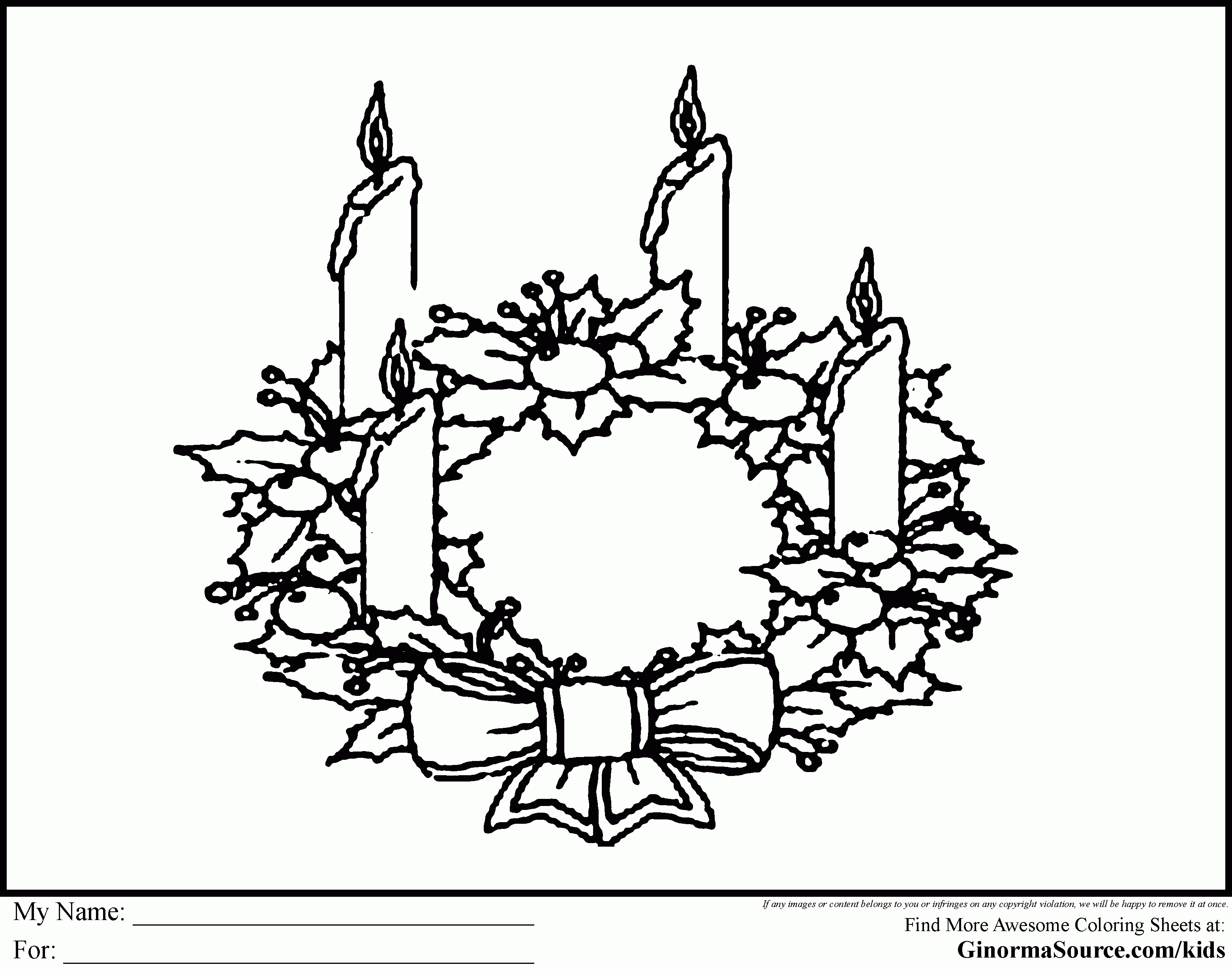 Free Printable Advent Wreath Free Printable