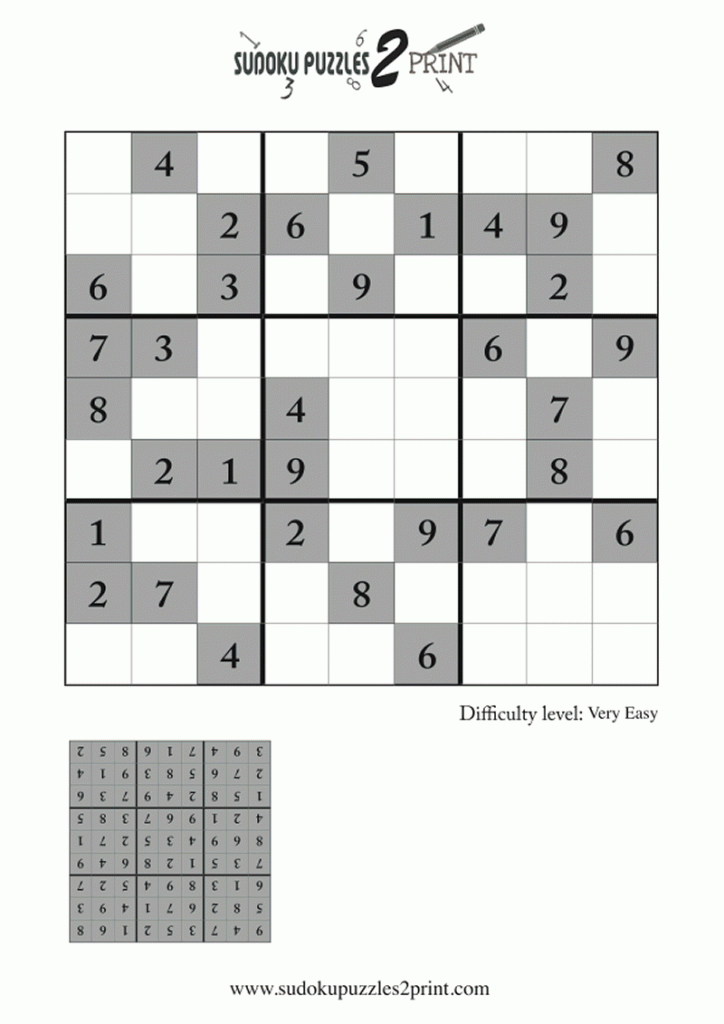 Very Easy Sudoku Puzzle To Print 7 Printable Sudoku With Instructions