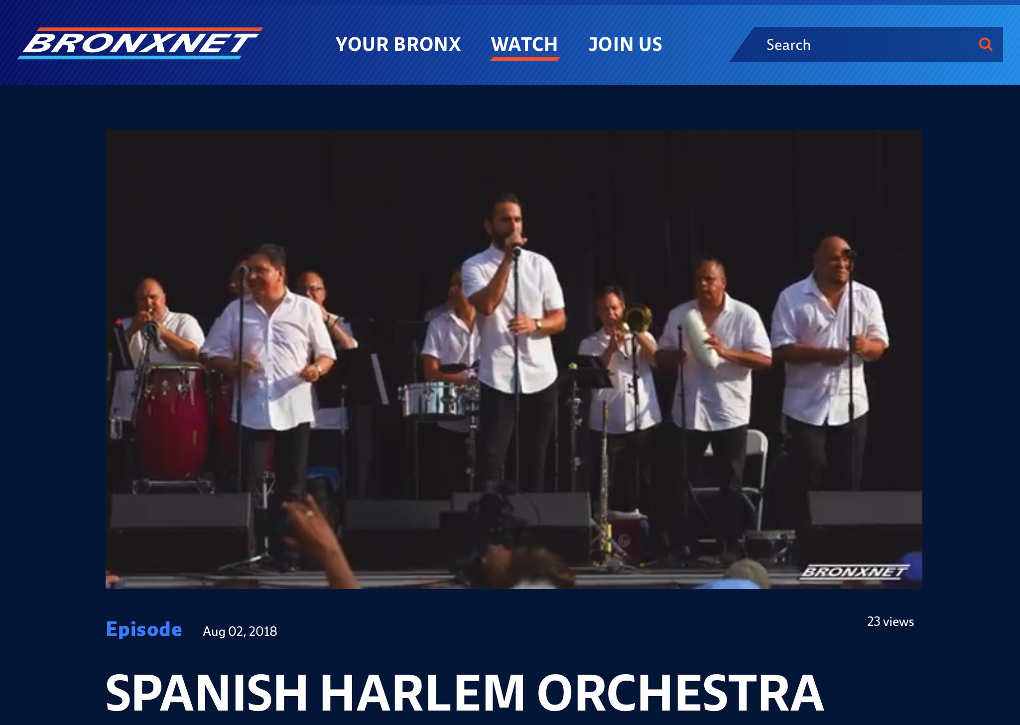 INTERVIEW Bronx Net Interviews Spanish Harlem Orchestra at Recent