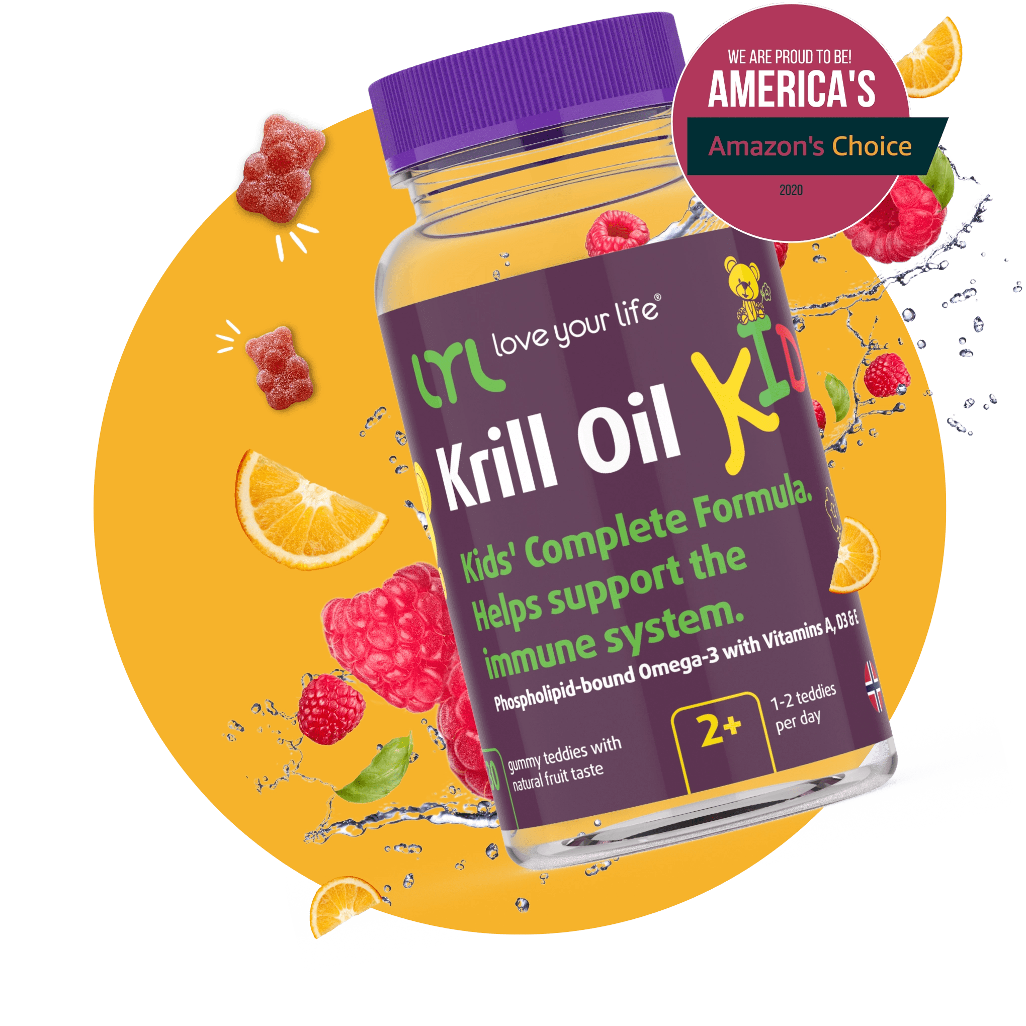 Children’s Omega3 Jelly Bears LYL Krill Oil KID LYL