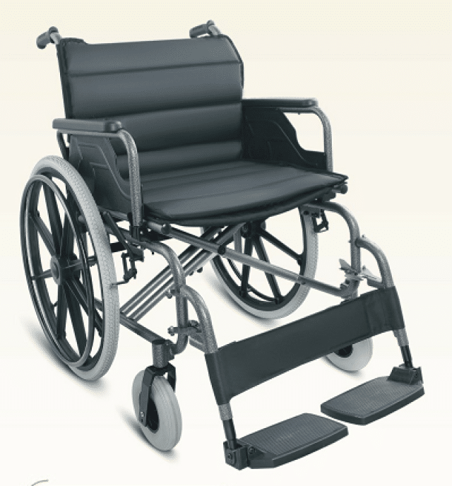 Bariatric Manual Wheelchair with Removable leg rests Foldable 180kg
