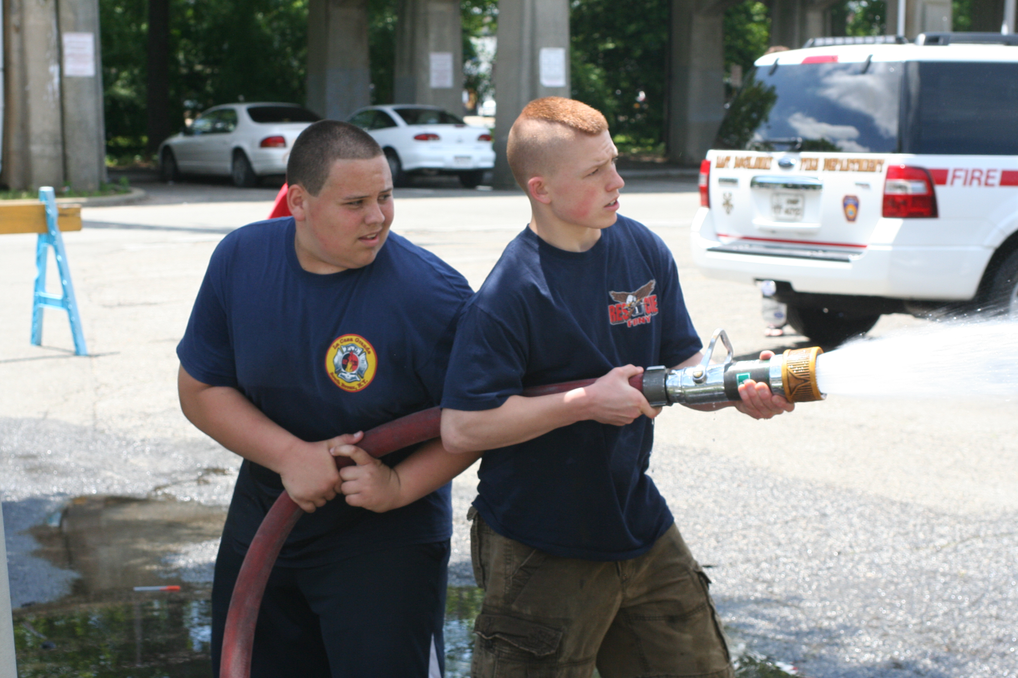 Junior's Hold Car Wash To Help Family Lynbrook Volunteer Fire