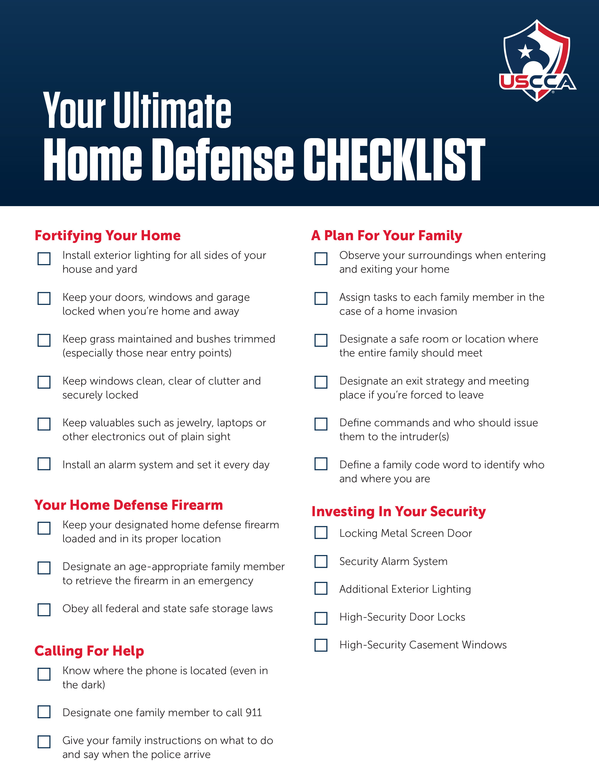 Home Defense Checklist Lynco Security Systems Inc.