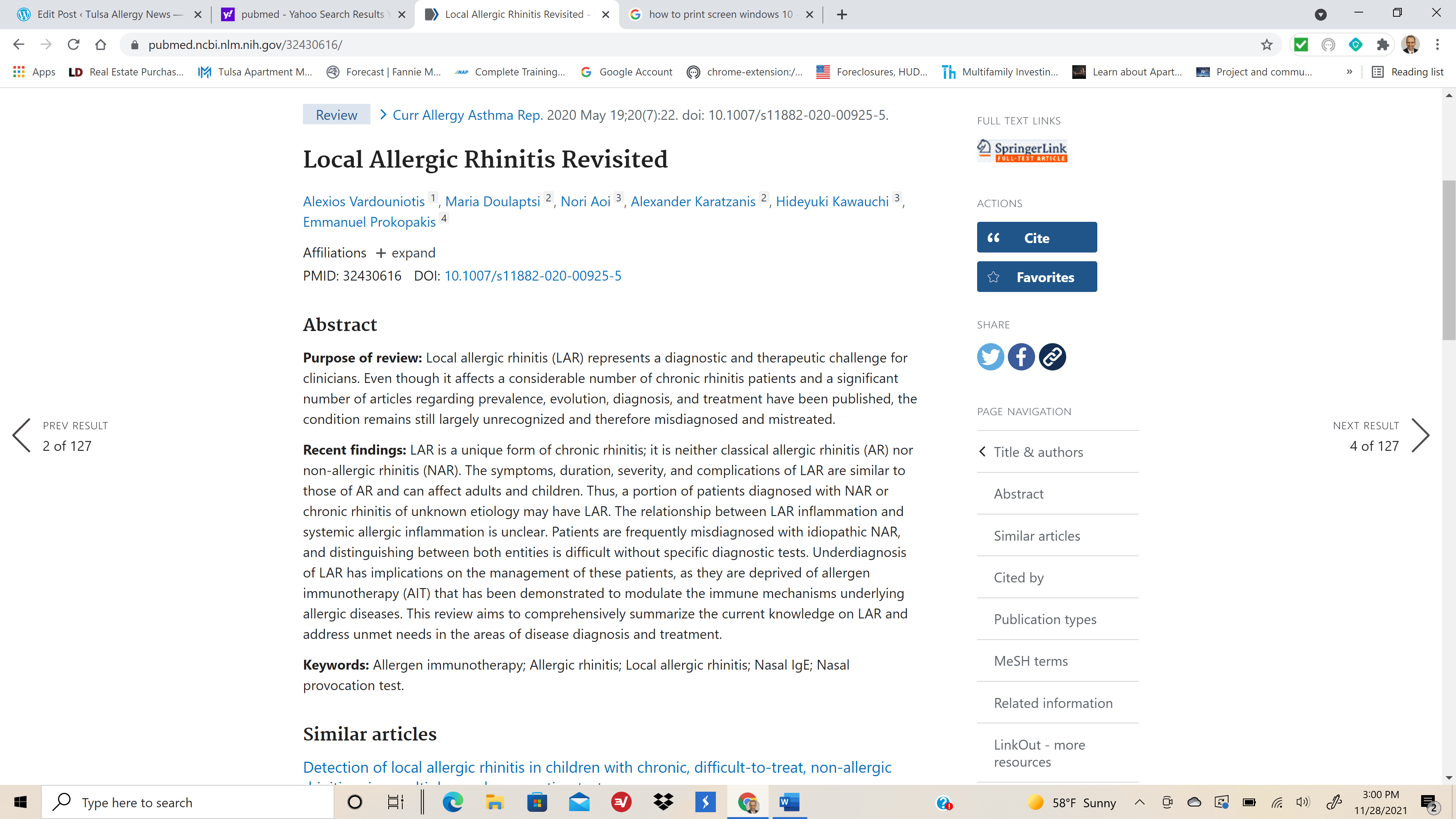 Tulsa Allergy News Help with Allergies, Asthma, and Sinus Conditions