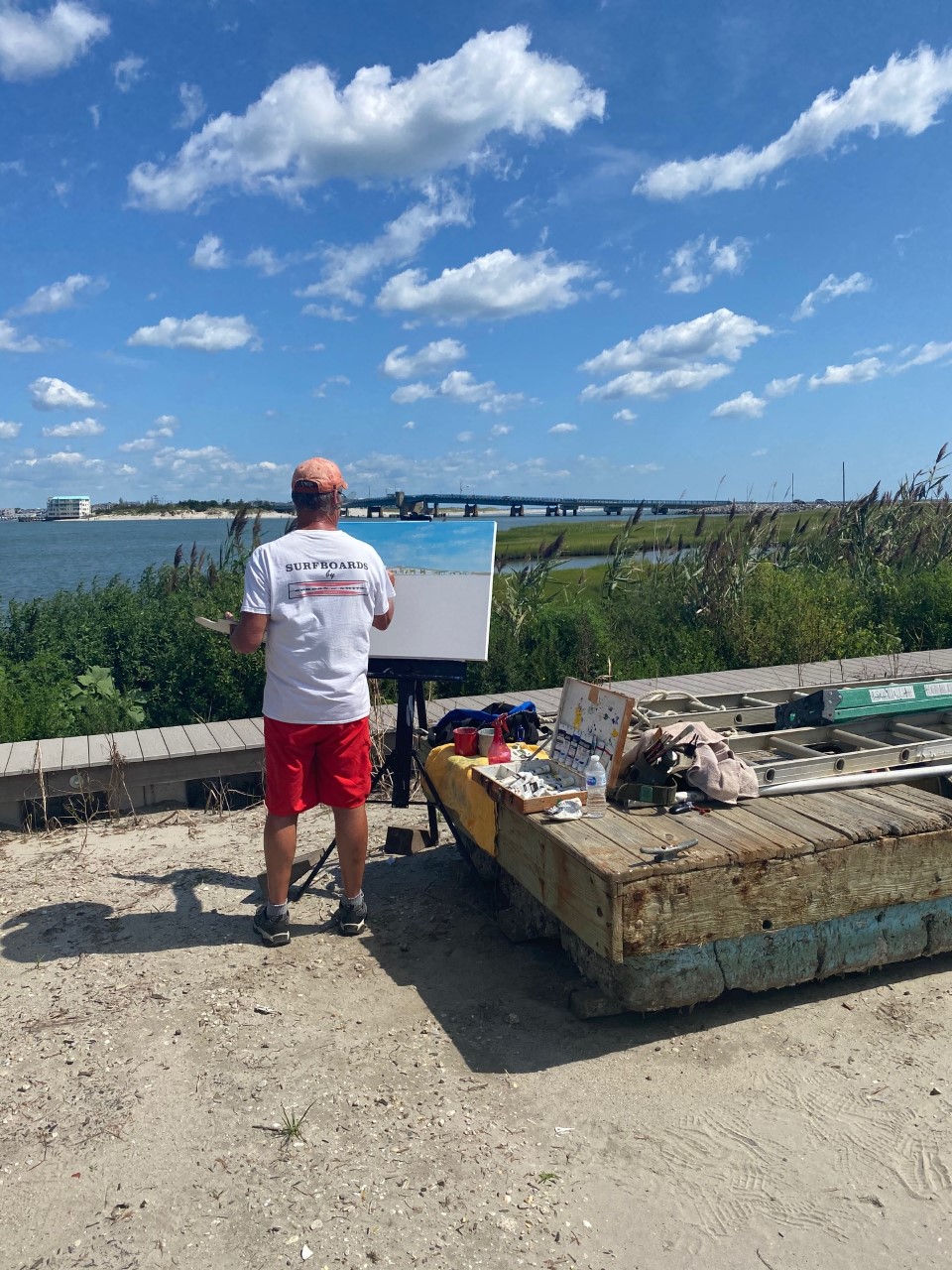 Townsend’s Inlet Drawbridge from Avalon looking north towards Sea Isle