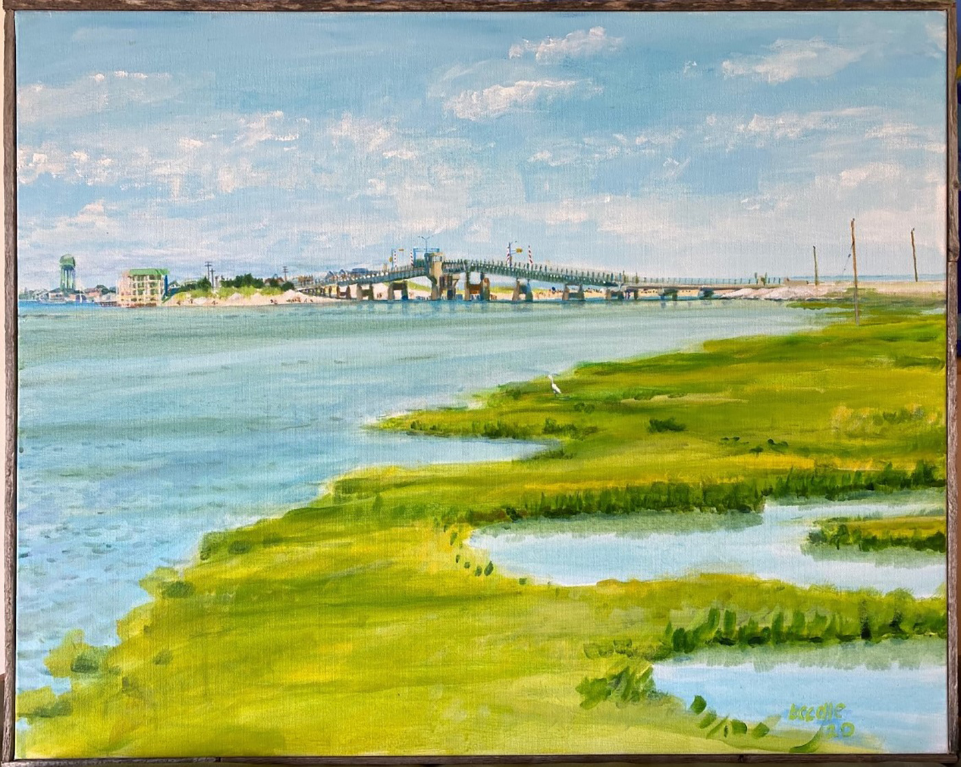 Townsend’s Inlet Drawbridge from Avalon looking north towards Sea Isle