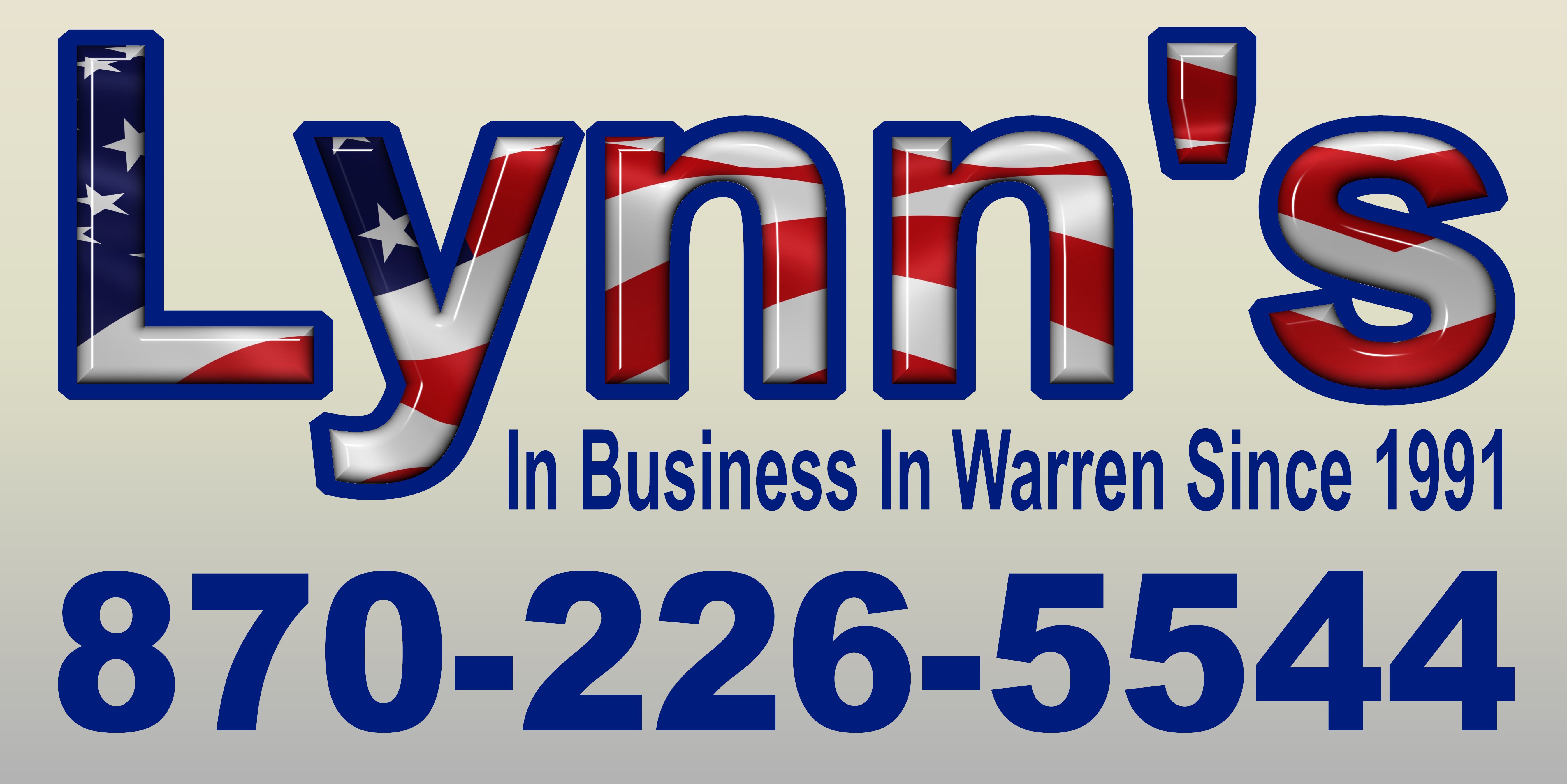 Lynn's of WarrenIn business in Warren, Arkansas since 1991.