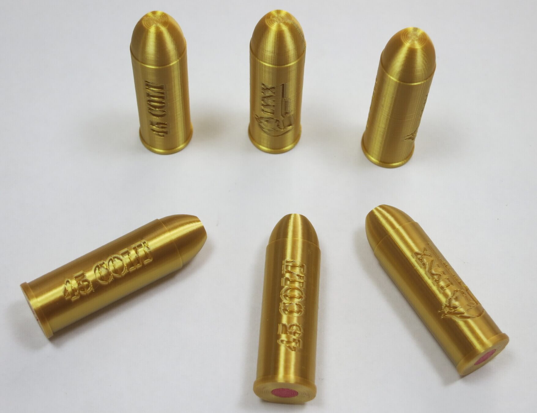 45 Colt Plastic Snap Caps / Dummy Training Rounds (6 Pack) Lynxammo