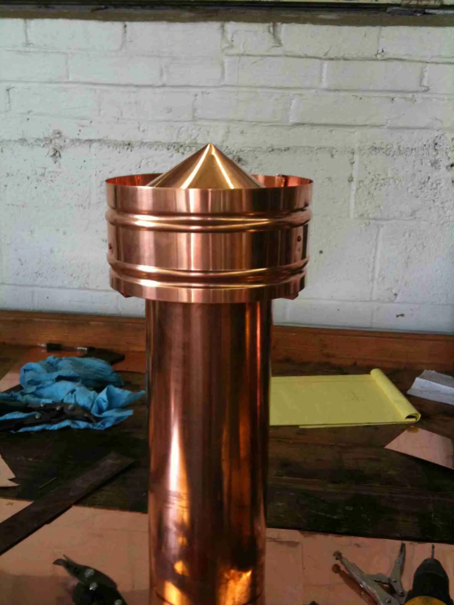 How to make a custom copper roof vent Lyons Contracting