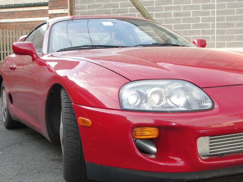 Red Toyota Supra Lyons Detailing