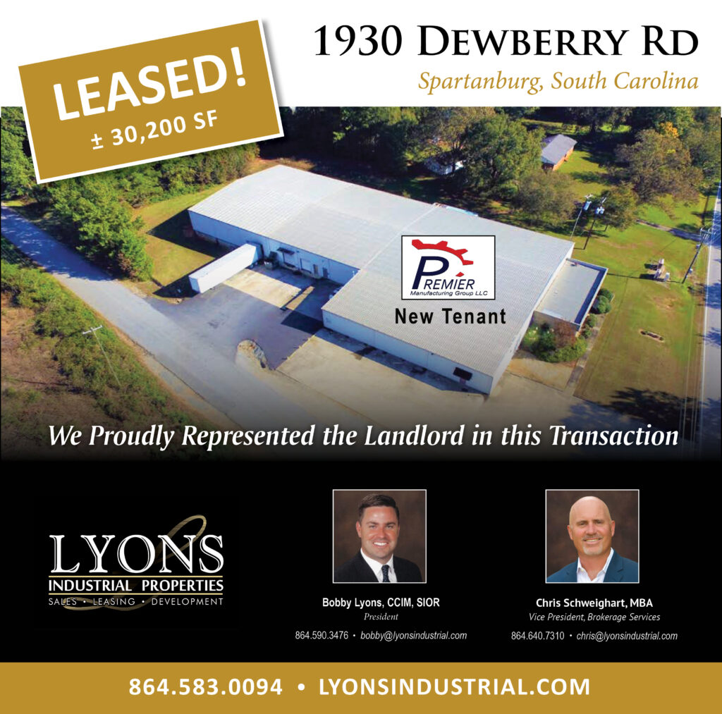 Lyons Industrial Leases 30,200 SF to Premier Manufacturing Lyons