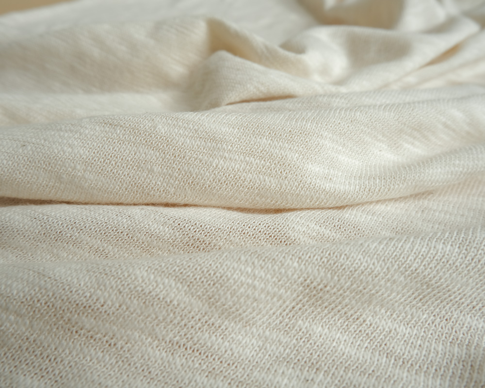 Natural Cotton Slub Sweater Knit Lyrical Fabrics