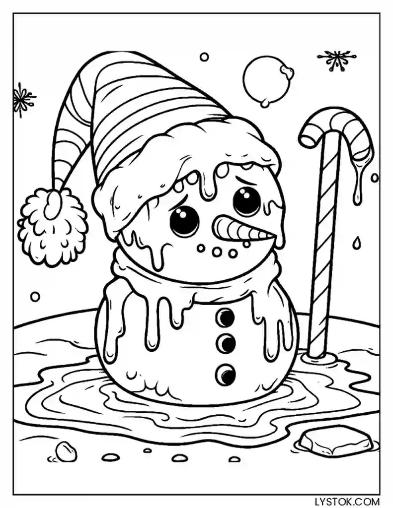 8 Free Printable Snowman Coloring Pages for Adults and Kids PDF