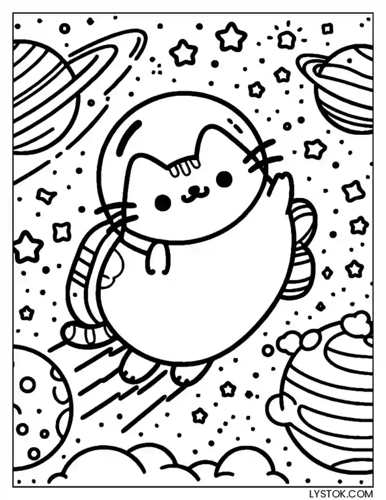 32 Free Printable Pusheen Coloring Pages for Adults and Kids PDF