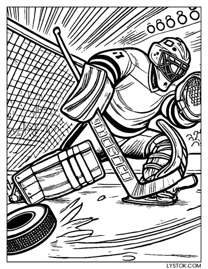 9 Free Printable Hockey Coloring Pages for Adults and Kids PDF