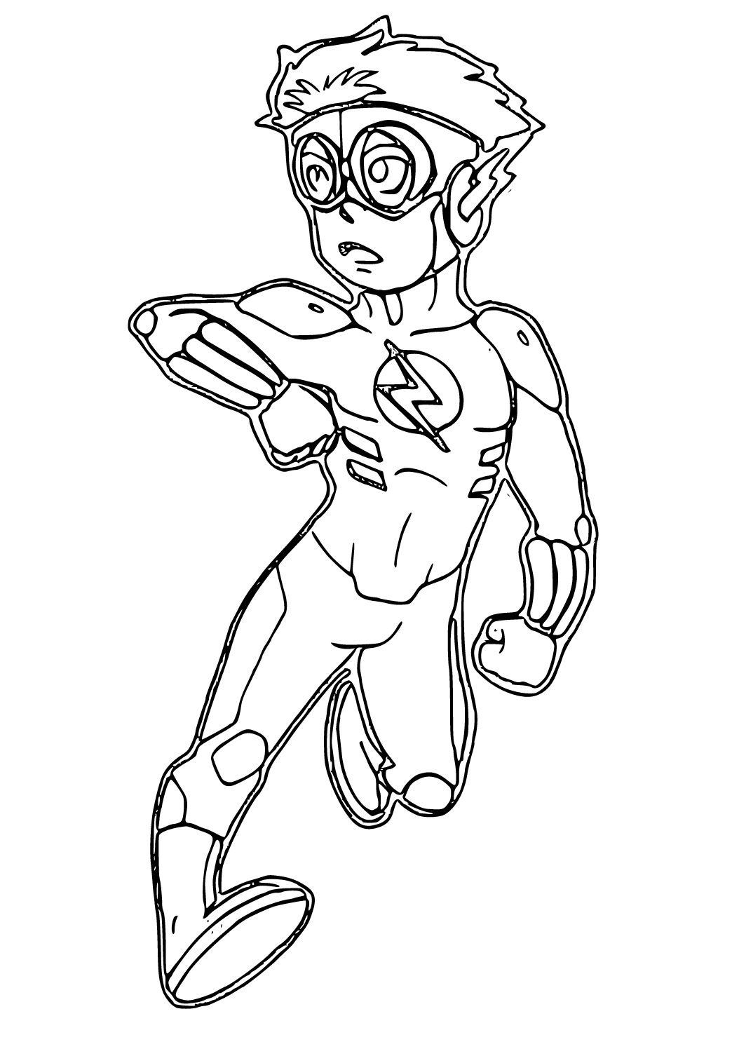 Flash Logo Coloring Page