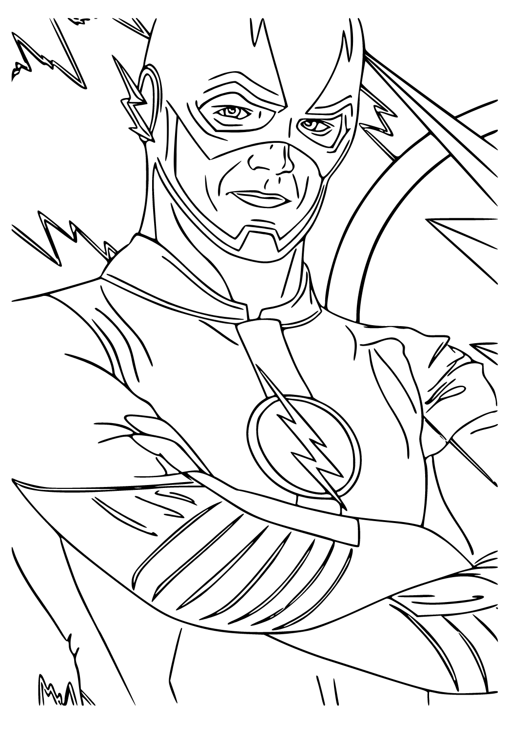 Flash Coloring Page