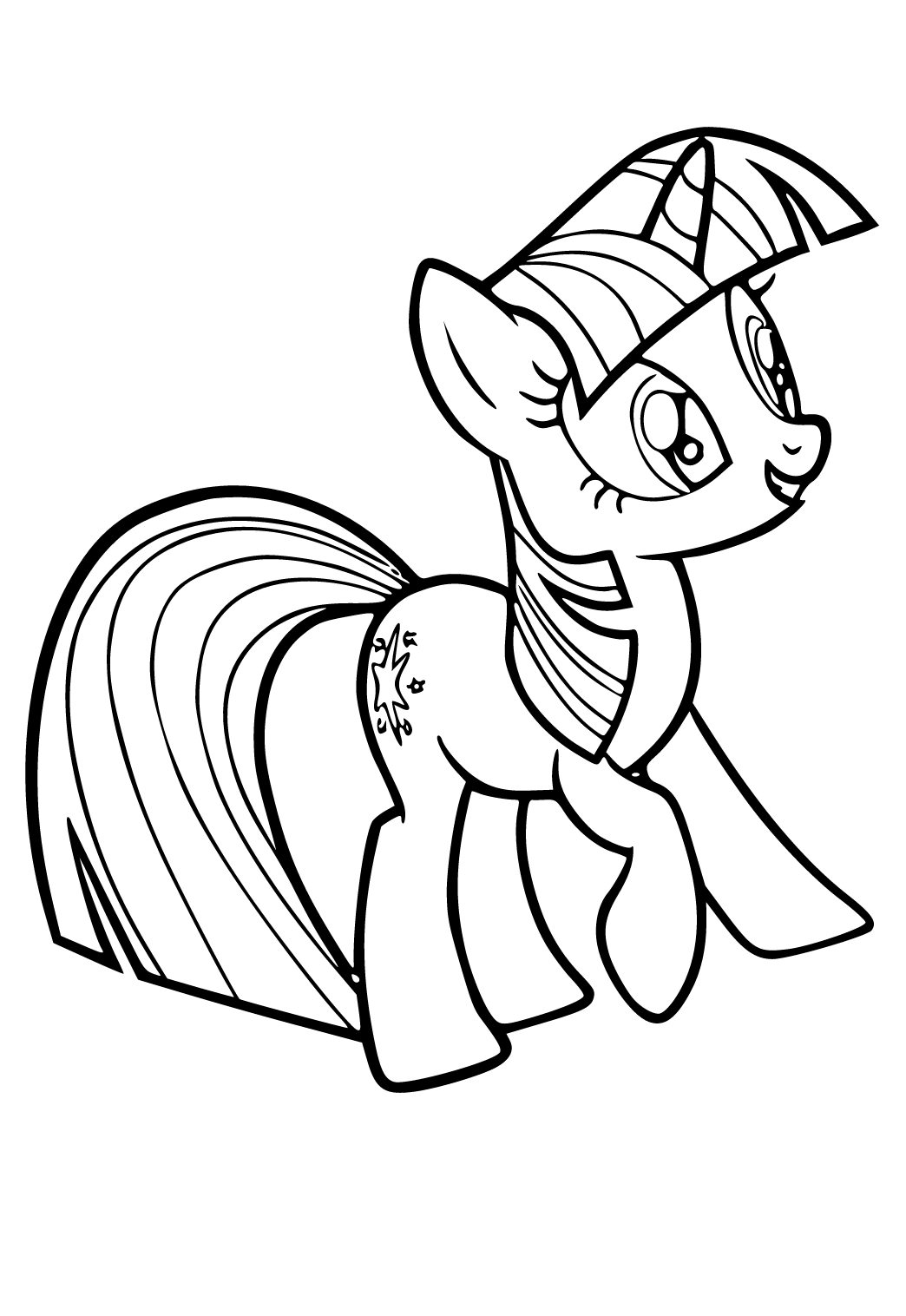 Twilight Sparkle With Wings Coloring Page