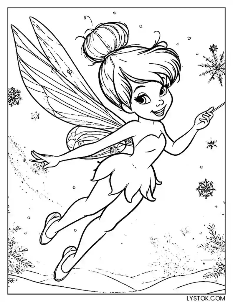 9 Free Printable Tinkerbell Coloring Pages for Adults and Kids PDF